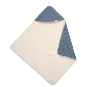 Koeka Couverture enveloppante Waffle / Teddy Oslo Bluestone | Couverture enveloppante