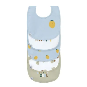 Lässig Ensemble de 5 Bavoirs - Happy Fruits Citron