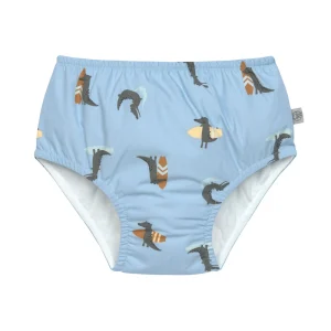 Lässig Couches de bain Crocodile - Bleu Ciel