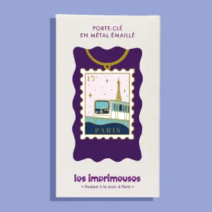 Porte-Clé - Timbre Paris 15e - Sous le Ciel du 15ème