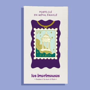 Porte-clé Timbre - Paris 19e, Buttes-Chaumont