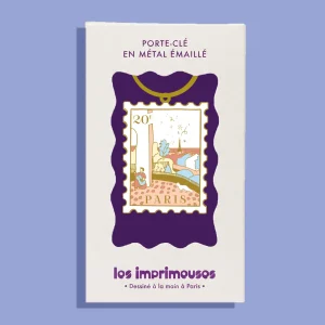 Porte-Clé - Timbre Paris 20e - Sous le ciel de Belleville