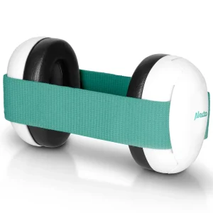 Alecto Protecteurs Auditifs Pour Bébés Et Tout-Petits - Blanc / Vert Menthe