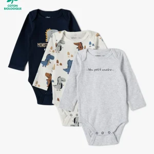 Lot de 3 bodys ML,  noir ,écru et gris