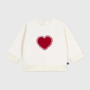 Katoenen Sweatshirt avec motif cœur