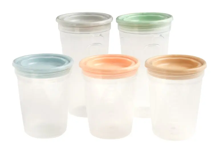 Lot de 5 pots de conservation: 2×300ml et 3×200ml.TIGEX – Image 3