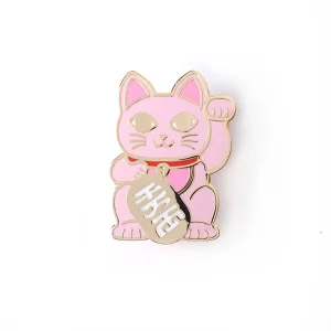 Pin's Maneki Neko, chat porte-bonheur - Studio Inktvis