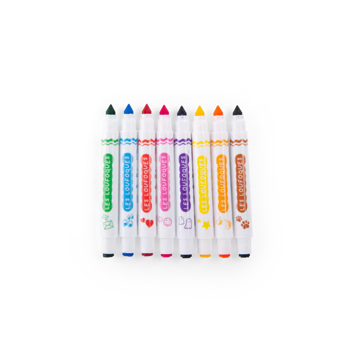 8 Feutres Tampons 2 en 1 - Moulin Roty – Image 2