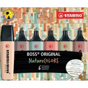 6 stabilo boss original nature colors - Stabilo