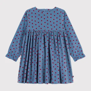 Robe Petit Bateau à Manches Longues - Pommes