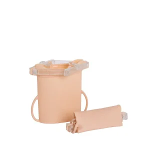 Baby On The Move Yummy Bag – Blush – 2x 180ml Sachets de Conservation Réutilisables en Silicone – Pour Lait Maternel, Snacks & Repas pour Bébé – Sans BPA et Étanches