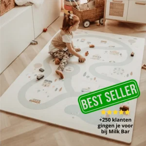 Play&Go Tapis de jeu Puzzle - Eevaa 2En1 Tapis Puzzle/Boîte de rangement - Village/Terrazzo | Mousse