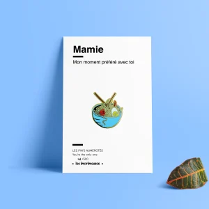 Pin's - Ramen - Bol de Nouilles - Mamie - Spécial Fêtes des Grands-mères