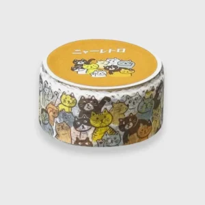 Retro Masking Tape Pleins de Chats