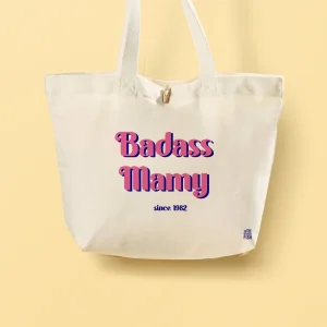 Sac Cabas à personnaliser - Badass Mamy - Fête des mamies