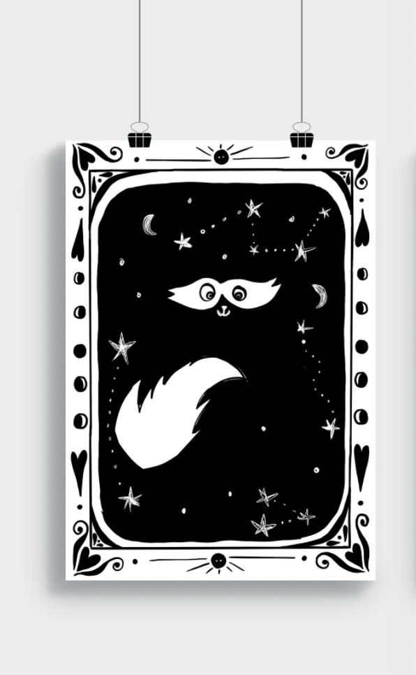 Affiche - Chat de l'Oracle - Les Imprimeuses