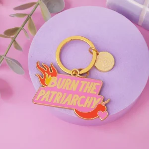 Porte-clé Burn the Patriarchy -  Malicieuse