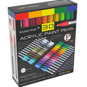 Marqueur Acrylique Set Essentiel 30 couleurs EF 07mm - TOOLI-ART
