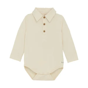 En Fant Combinaison Polo à Manches Longues - Perle