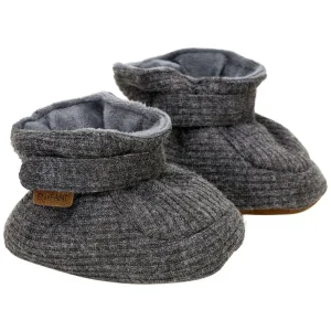 En Fant Chaussons en Fleece avec Semelle Douce - Gris