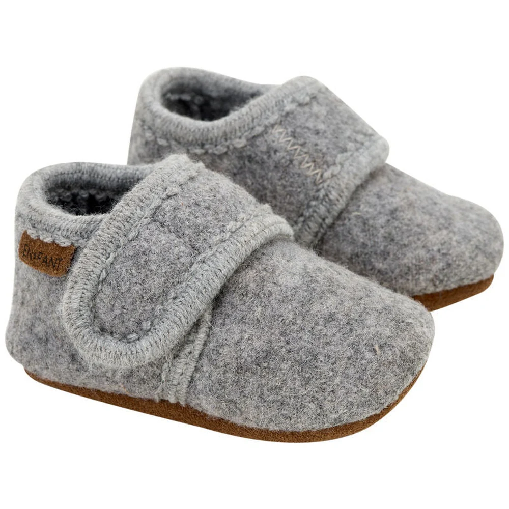 En Fant Chaussons pour bébé / Chaussons pour enfants - Gris Mélangé