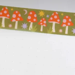 Ruban adhésif washi vert champignons - Nutmeg and Arlo