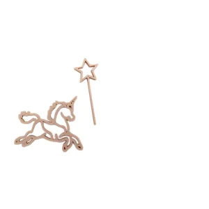 Emporte-pièce licorne verte et baguette magique