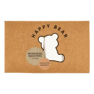 Ensemble de boosters en microfibre Happy Bear pour couche poche - 4 pièces
