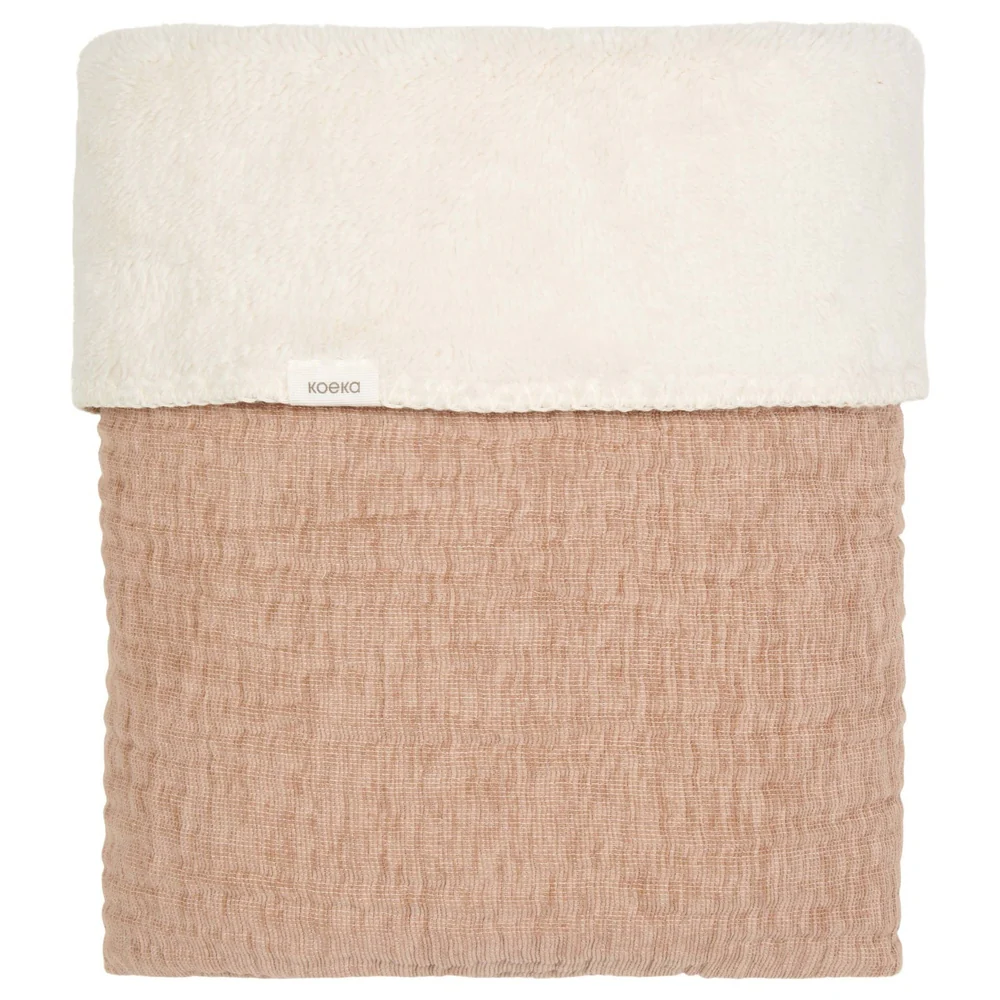 Couverture de lit Koeka Teddy Rivoli - Caffe | Couverture pour bébé