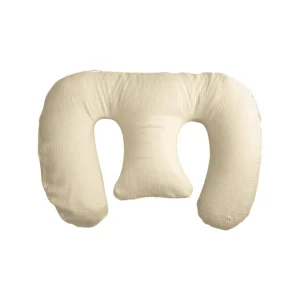 Coussin d'allaitement jumeaux Ilmaha / Coussin de grossesse – Off White – Coton hydrophile – Ergonomique & Polyvalent