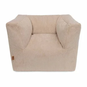 Jollein Fauteuil pour enfants Corduroy - Naturel