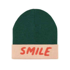 Lässig Beanie Bonnet Little Gang Smile - Vert Océan / Rose Clair