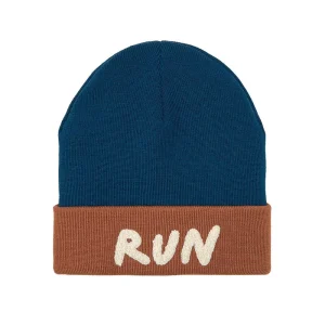 Lässig Beanie Bonnet Little Gang Run - Marron / Bleu