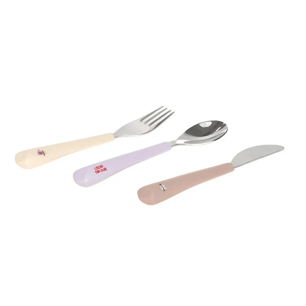 Couverts pour enfants décontractés avec prise en silicone - Tiny Team Cat – Image 2