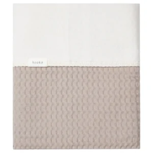 Couverture de lit pour bébé en coton polaire en nid d'abeille Koeka Amsterdam - Clay | Couverture pour bébé