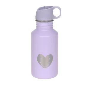 Lässig Bouteille à boire RVS Little Gang (500 Ml) - Coeur Lilas