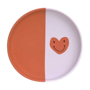 Lässig Assiette en silicone - Happy Rascals Smile heart lavender
