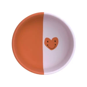 Lässig Bol en silicone - Happy Rascals Smile heart lavender