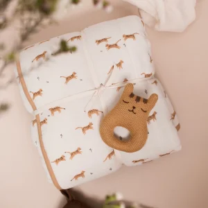 Couverture matelassée Main Sauvage - Savane