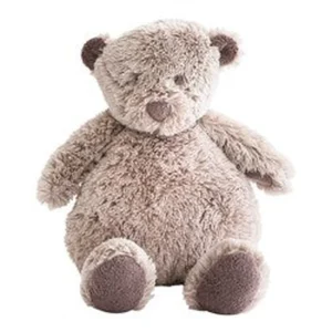 Dimpel Noann l'ours en peluche 25 cm - Greige | Ours en peluche Dimpel