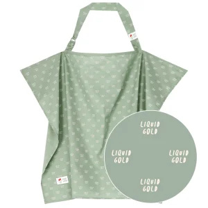 Baby On The Move Nursing Cocoon Écharpe d'allaitement – Liquid Gold – 100% Coton Pima – Avec pochette de rangement et de lavage