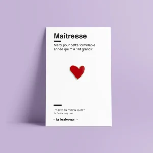 Pin's - Cœur - Merci - Fin d'année scolaire