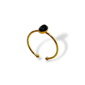 Bague - Pierre Ovale  - Les Cleias