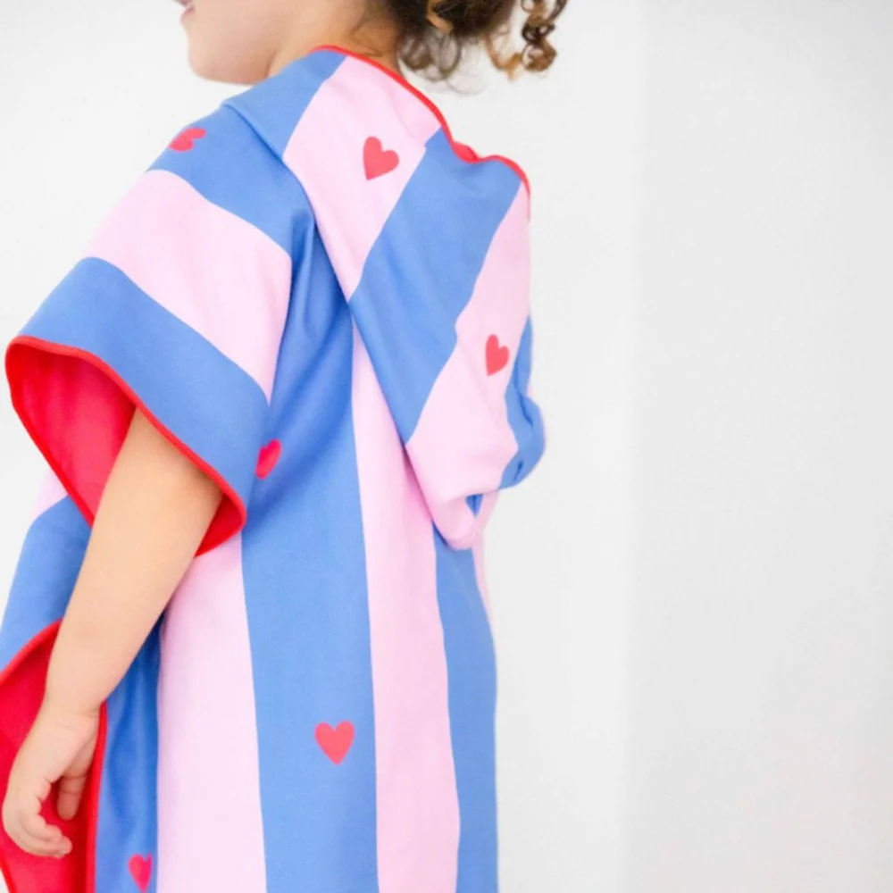 Quut - Poncho à capuche - 60x60 - Cerise – Image 4