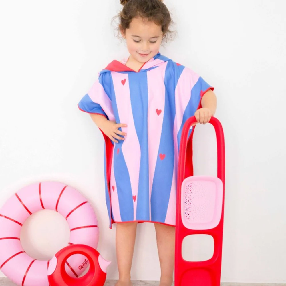 Quut - Poncho à capuche - 60x60 - Cerise – Image 2