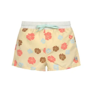 Lässig Short de bain - Fleurs Vanille