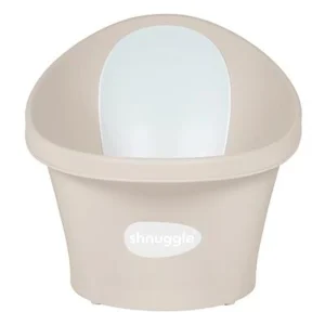 Baignoire Shnuggle – Taupe | Baignoire ergonomique pour nouveau-nés jusqu'à 12 mois