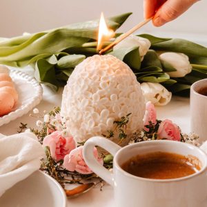 The Floral Egg - Decorative Candle