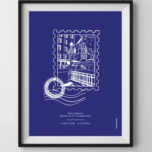 Affiche - Timbre 11e - Les Imprimeuses