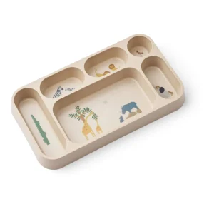 Assiette Liewood avec compartiments / Assiette séparatrice Mosu - All Together Sandy